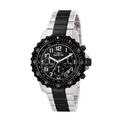 Reloj Análogo Ejecutivo Plateado Doble Tono de Hombre