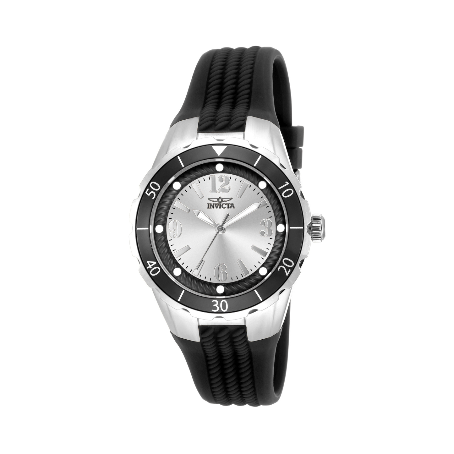 Reloj Análogo Casual Plateado de Mujer