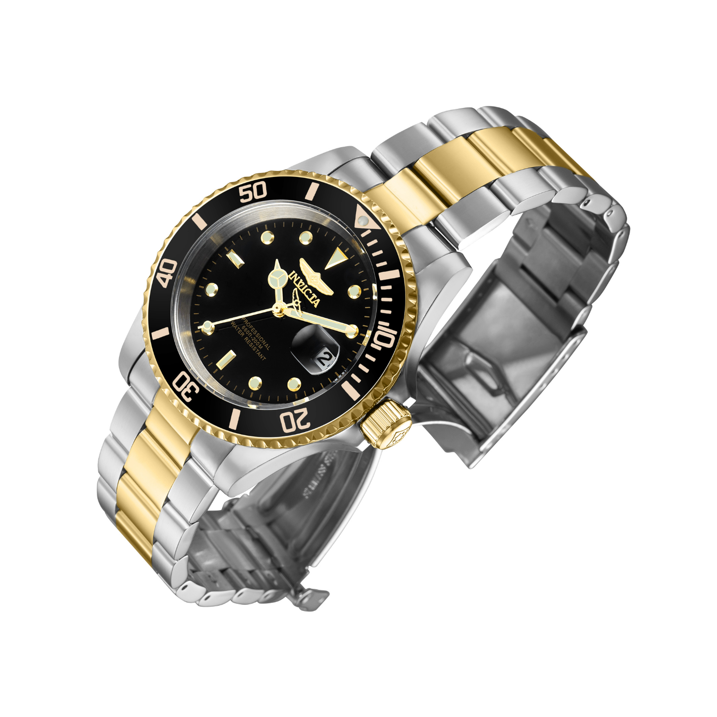 Reloj Análogo Ejecutivo Plateado Doble Tono de Hombre