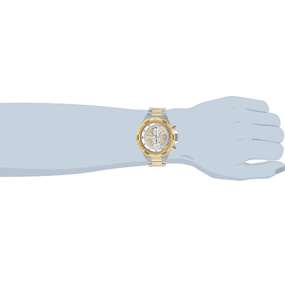 Reloj Análogo Ejecutivo Dorado Doble Tono de Hombre