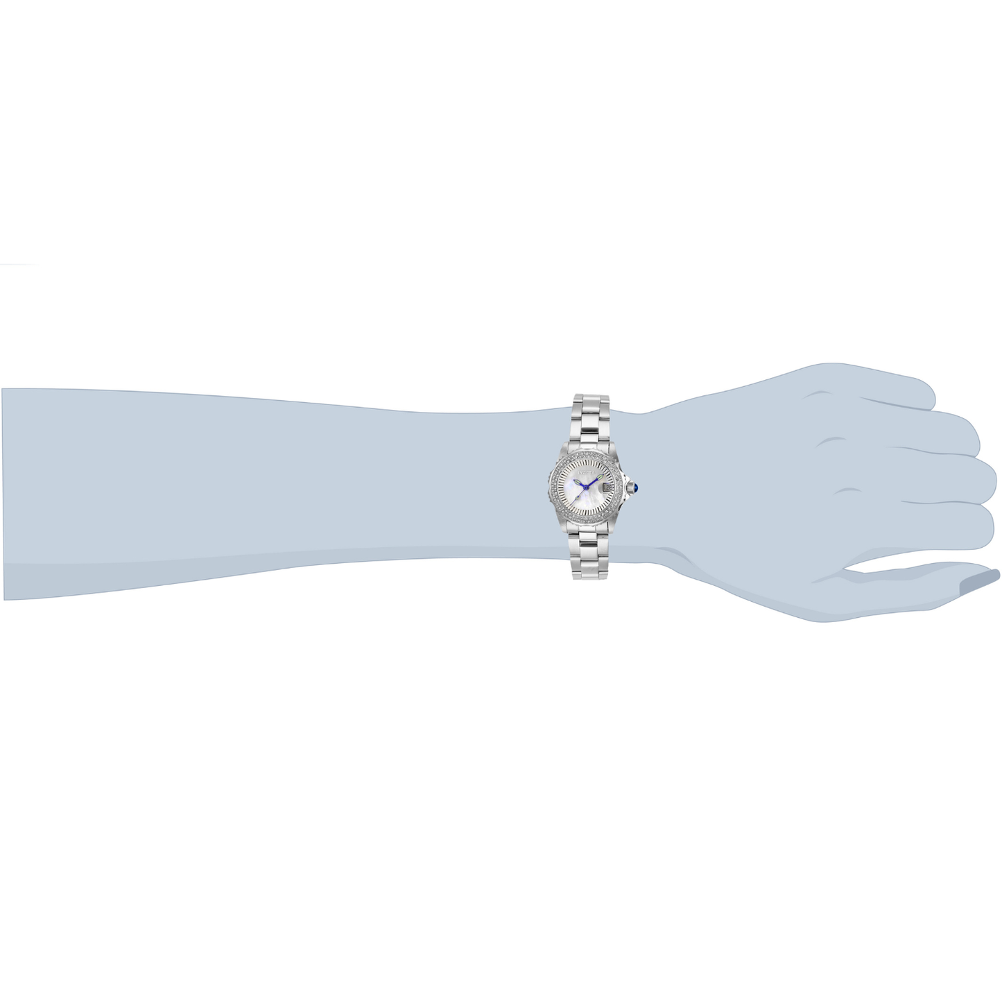 Reloj Análogo Ejecutivo Plateado de Mujer