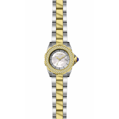 Reloj Análogo Ejecutivo Plateado Doble Tono de Mujer