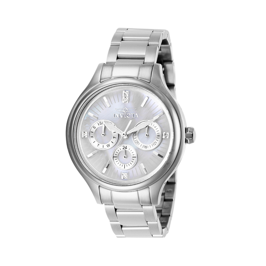 Reloj Análogo Ejecutivo Plateado de Mujer