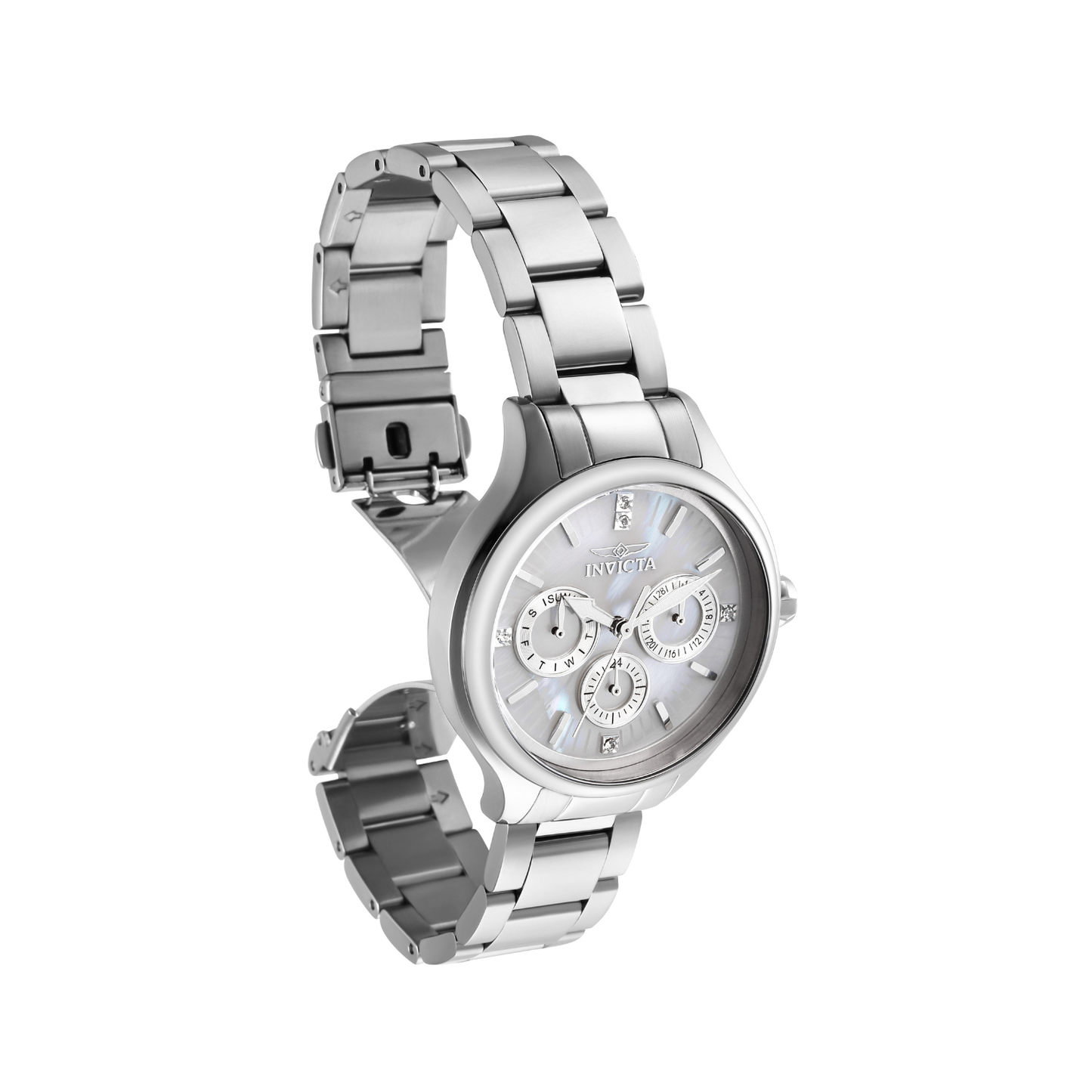 Reloj Análogo Ejecutivo Plateado de Mujer
