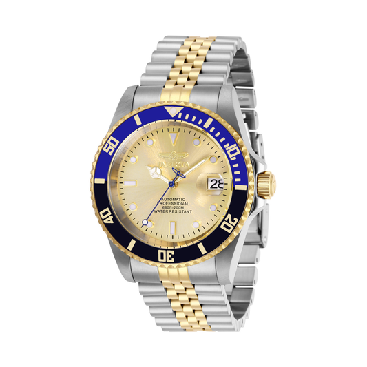 Reloj Análogo Automático Ejecutivo Plateado Doble Tono de Hombre