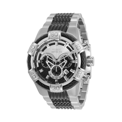 Reloj Análogo Ejecutivo Plateado Doble Tono de Hombre