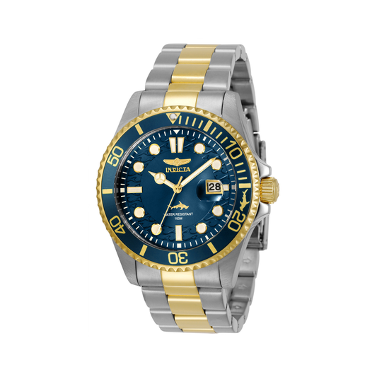 Reloj Análogo Ejecutivo Plateado Doble Tono de Hombre