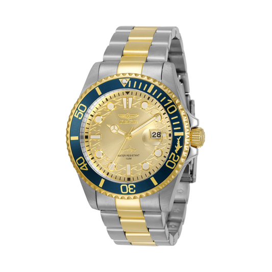 Reloj Análogo Ejecutivo Plateado Doble Tono de Hombre