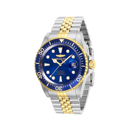 Reloj Análogo Automático Ejecutivo Plateado Doble Tono de Hombre