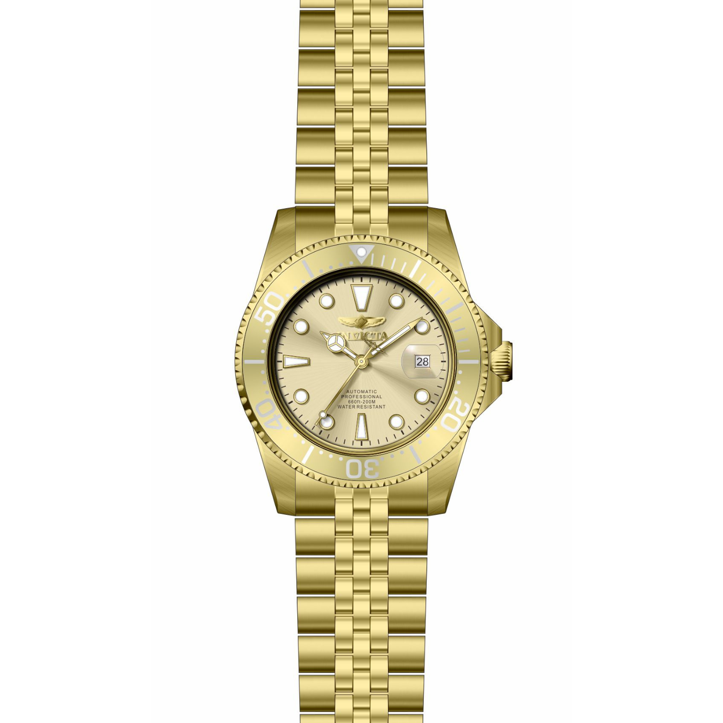Reloj Análogo Automático Ejecutivo Dorado de Hombre