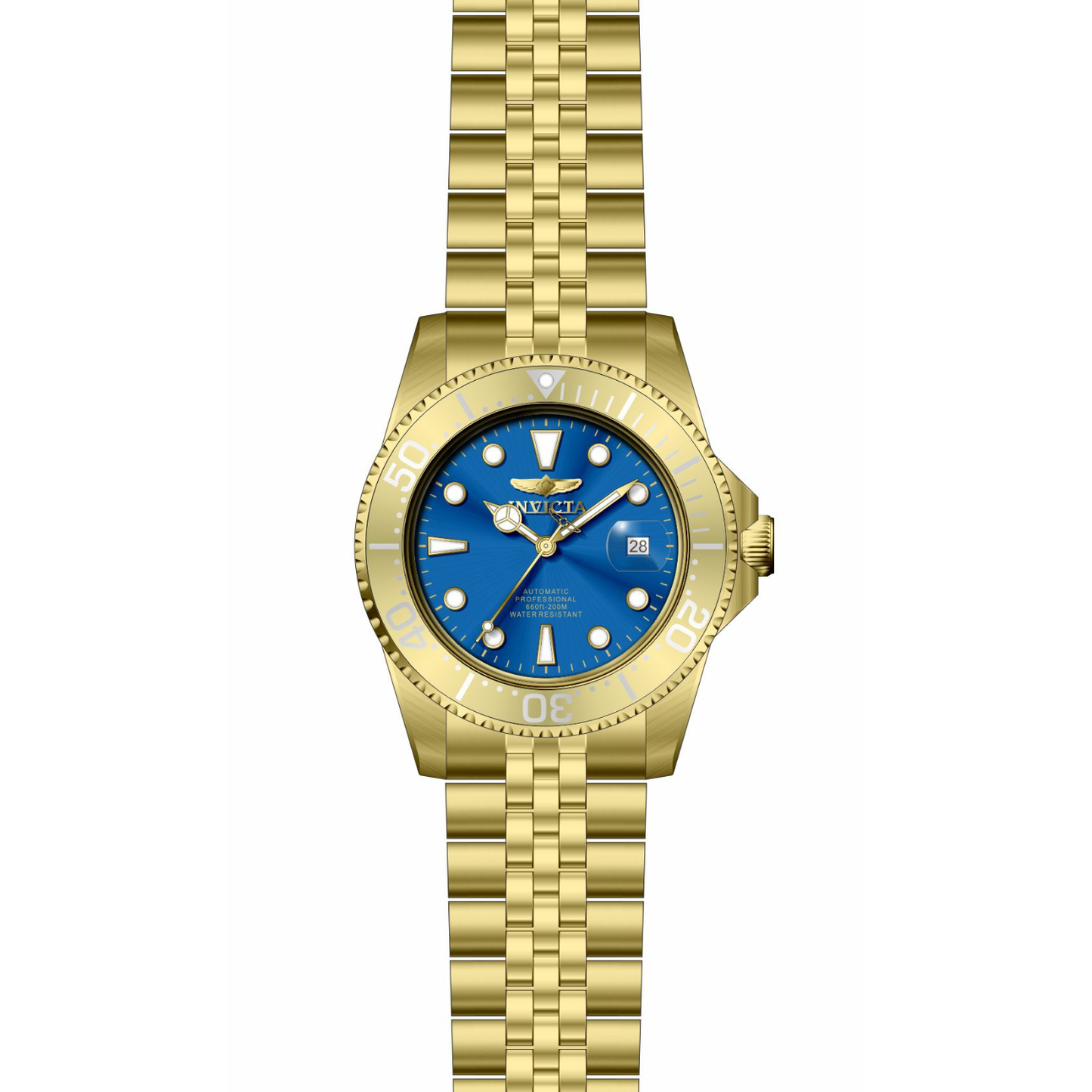 Reloj Análogo Automático Ejecutivo Dorado de Hombre