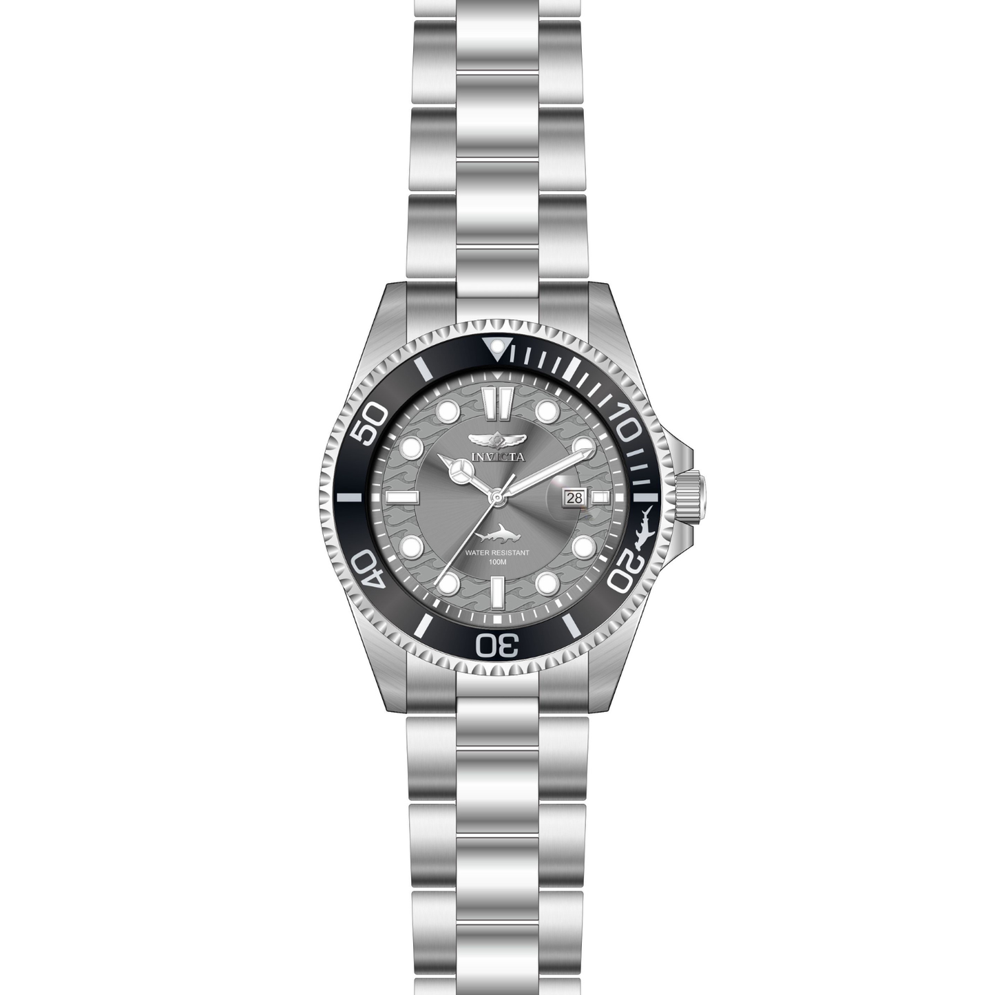 Reloj Análogo Ejecutivo Plateado de Hombre