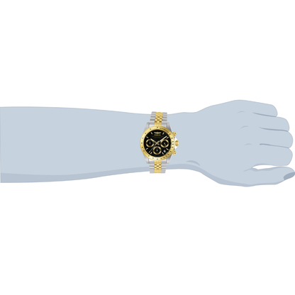 Reloj Análogo Deportivo Plateado Doble Tono de Hombre