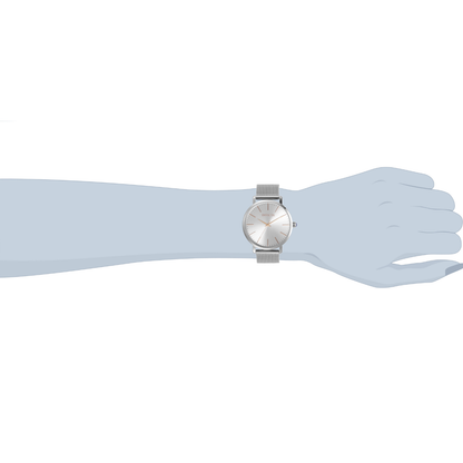 Reloj Análogo Ejecutivo Plateado de Mujer