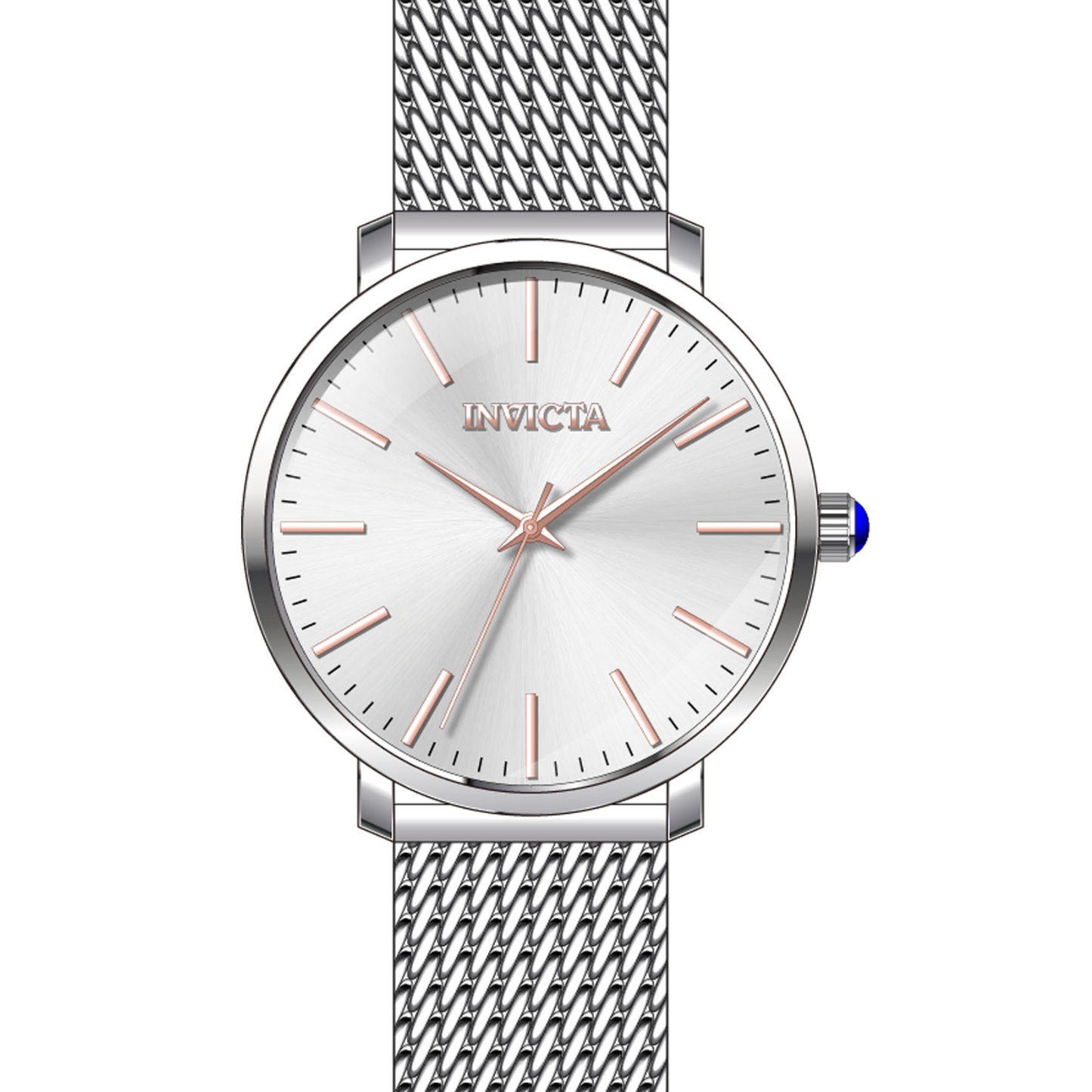 Reloj Análogo Ejecutivo Plateado de Mujer