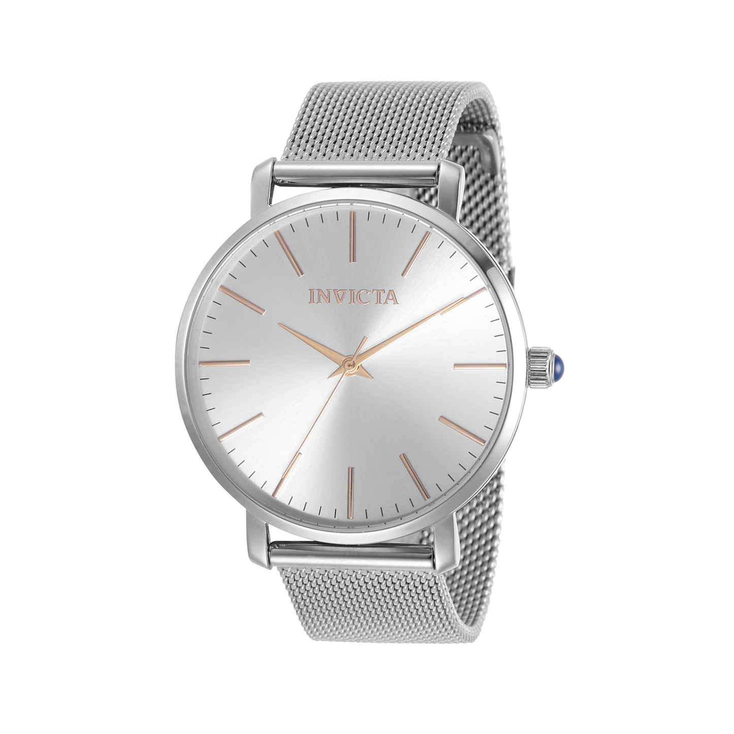 Reloj Análogo Ejecutivo Plateado de Mujer