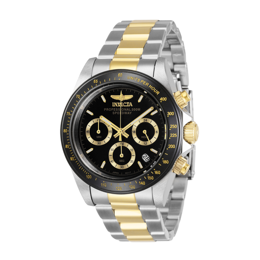 Reloj Análogo Deportivo Plateado Doble Tono de Hombre