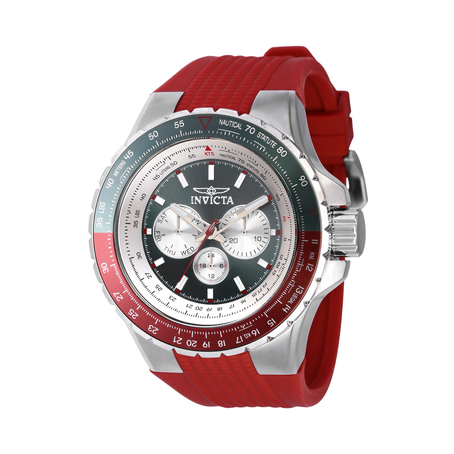 Reloj Análogo Casual Plateado de Hombre