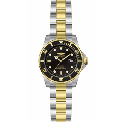 Reloj Análogo Automático Ejecutivo Plateado Doble Tono de Hombre
