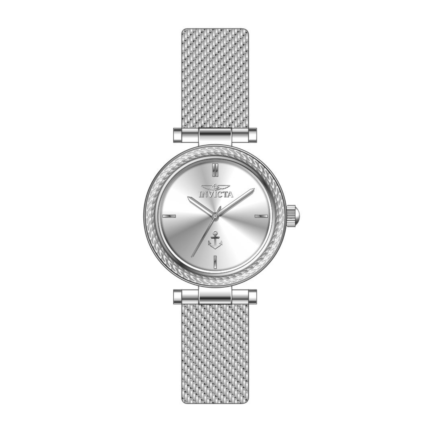 Reloj Análogo Ejecutivo Plateado de Mujer