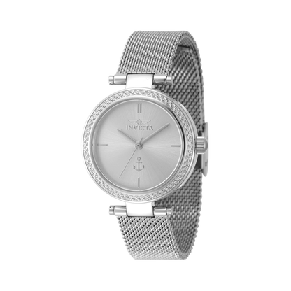 Reloj Análogo Ejecutivo Plateado de Mujer