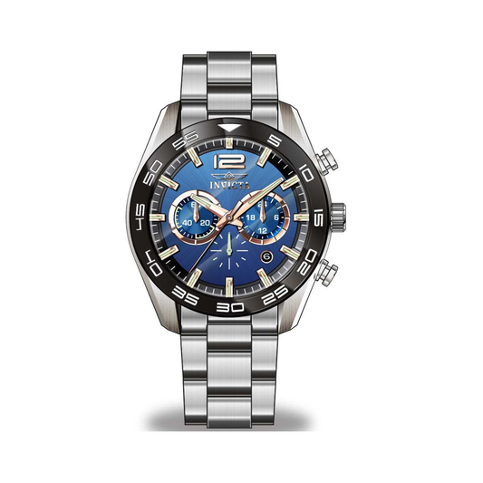 Reloj Análogo Deportivo Plateado de Hombre