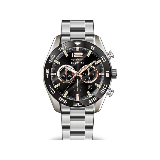 Reloj Análogo Deportivo Plateado de Hombre