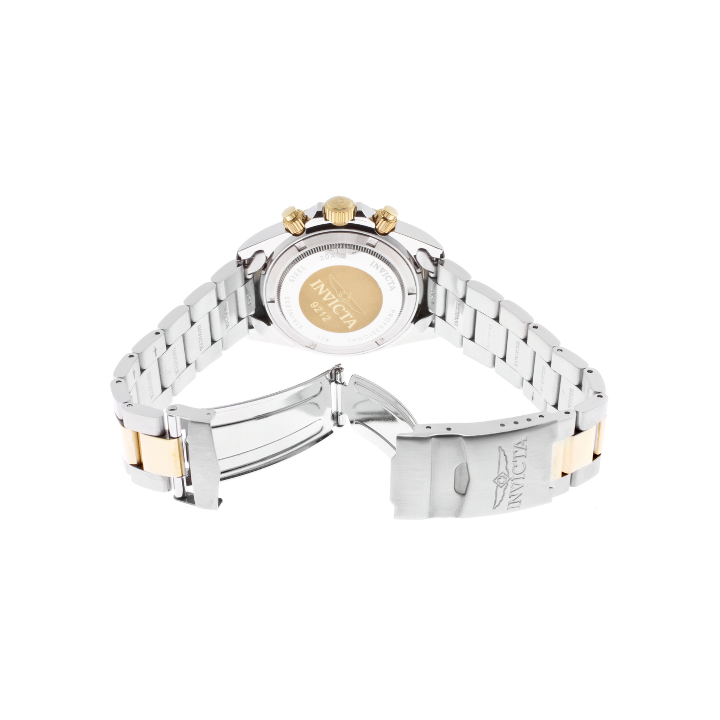 Reloj Análogo Deportivo Plateado Doble Tono de Hombre