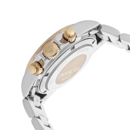 Reloj Análogo Deportivo Plateado Doble Tono de Hombre