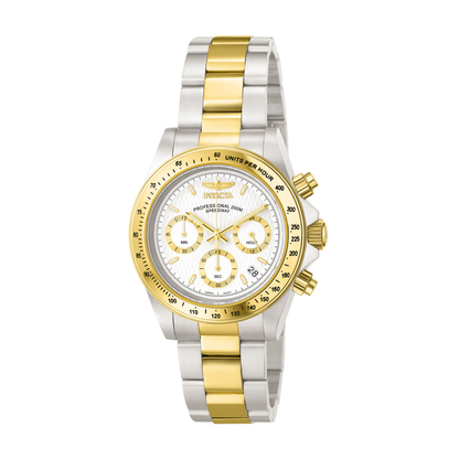 Reloj Análogo Deportivo Plateado Doble Tono de Hombre