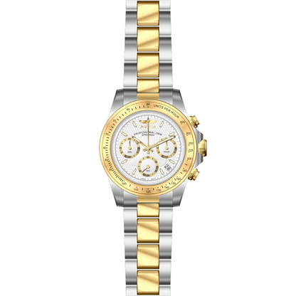 Reloj Análogo Deportivo Plateado Doble Tono de Hombre