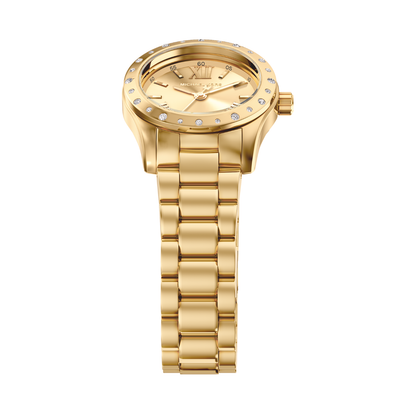 Reloj Análogo Luxury Dorado de Mujer