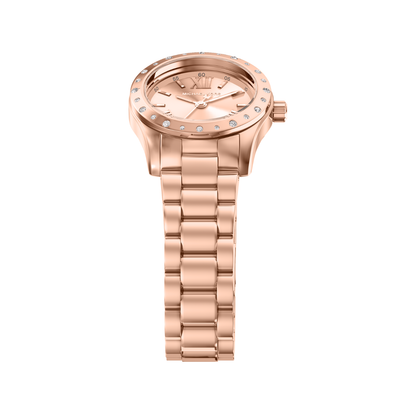 Reloj Análogo Luxury Oro Rosa de Mujer