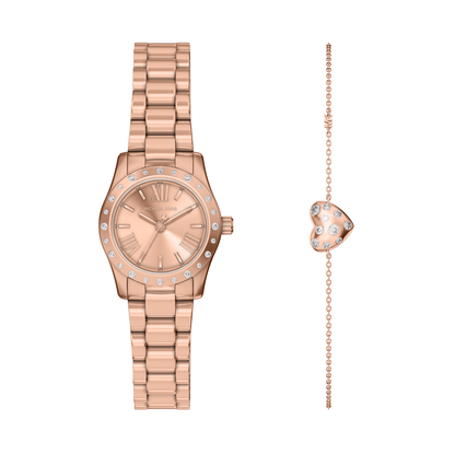 Reloj Análogo Luxury Oro Rosa de Mujer