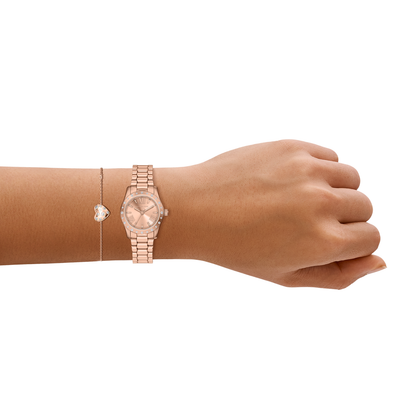 Reloj Análogo Luxury Oro Rosa de Mujer