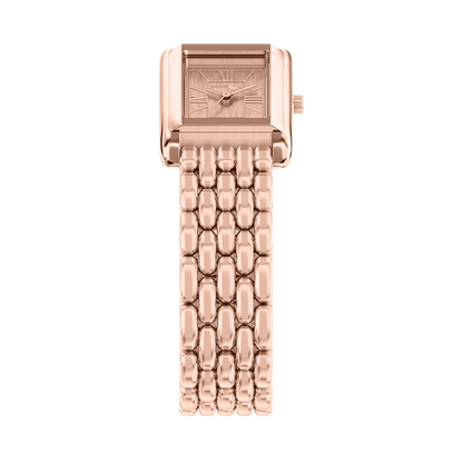 Reloj Análogo Luxury Oro Rosa de Mujer