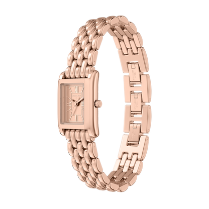 Reloj Análogo Luxury Oro Rosa de Mujer