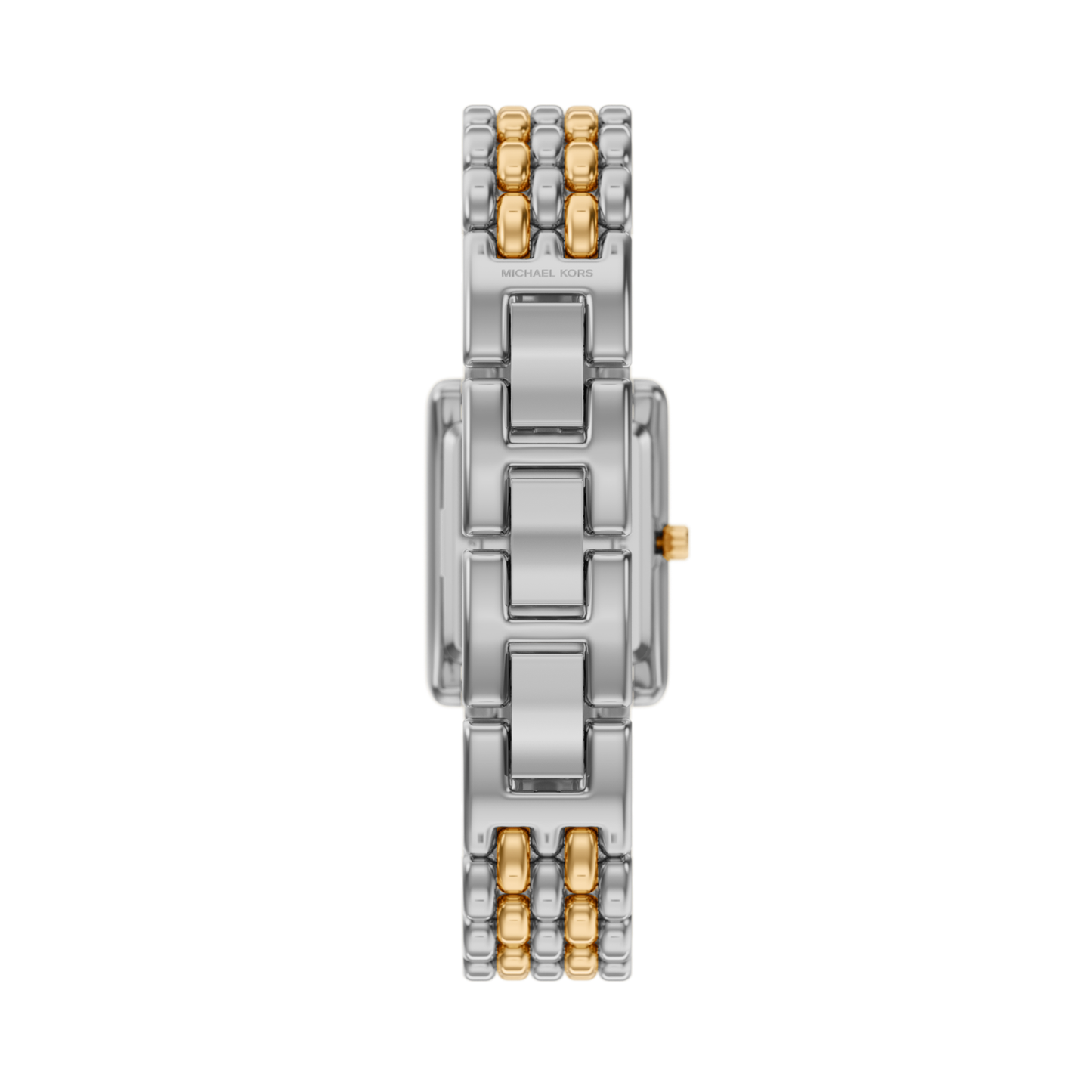 Reloj Análogo Luxury Plateado Doble Tono de Mujer