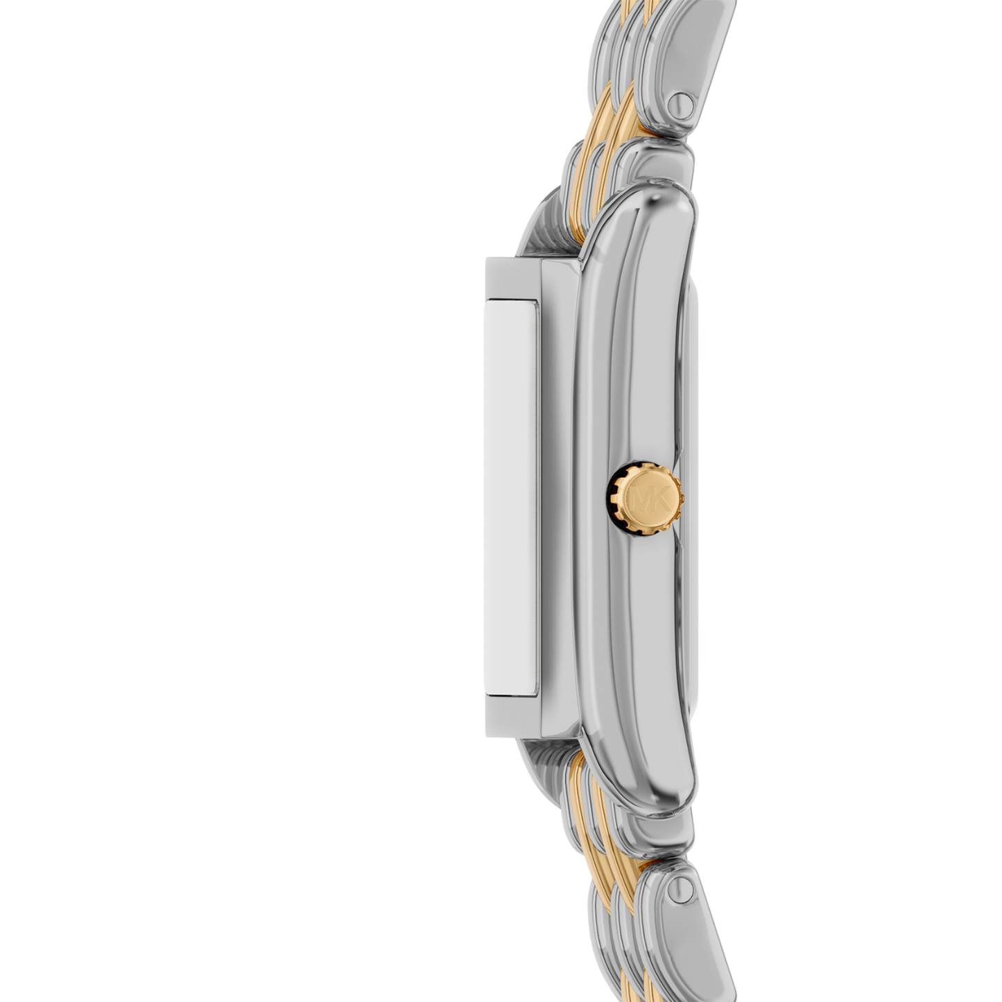 Reloj Análogo Luxury Plateado Doble Tono de Mujer