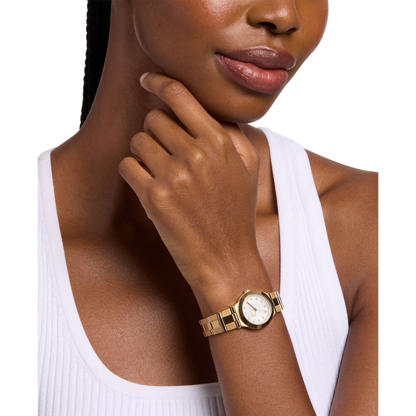 Reloj Análogo Luxury Dorado de Mujer