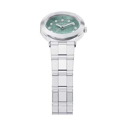 Reloj Análogo Luxury Plateado de Mujer