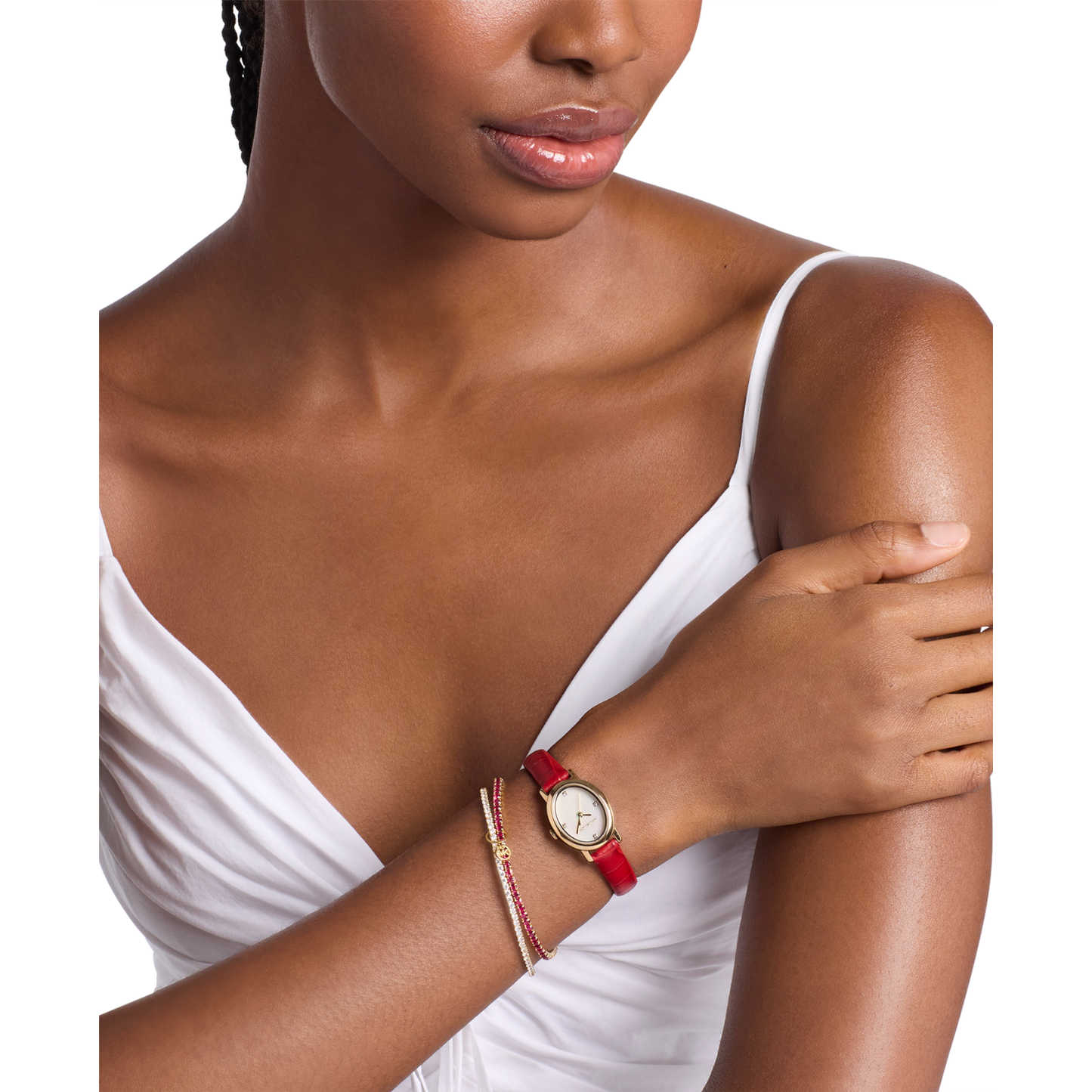 Reloj Análogo Luxury Dorado de Mujer
