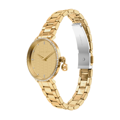 Reloj Análogo Casual Dorado de Mujer