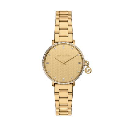 Reloj Análogo Casual Dorado de Mujer