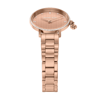 Reloj Análogo Casual Oro Rosa de Mujer