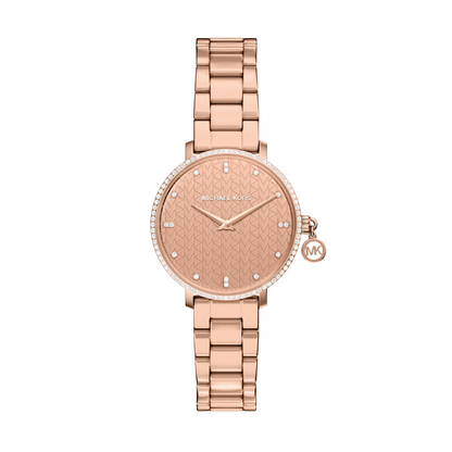 Reloj Análogo Casual Oro Rosa de Mujer
