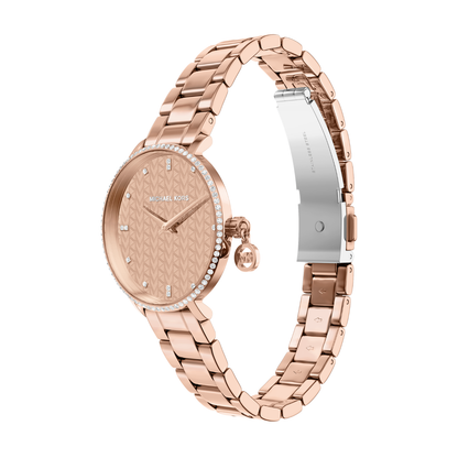 Reloj Análogo Casual Oro Rosa de Mujer