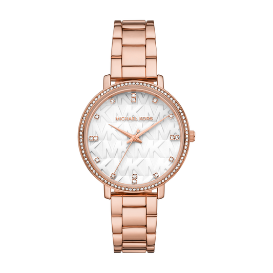 Reloj Análogo Casual Oro Rosa de Mujer