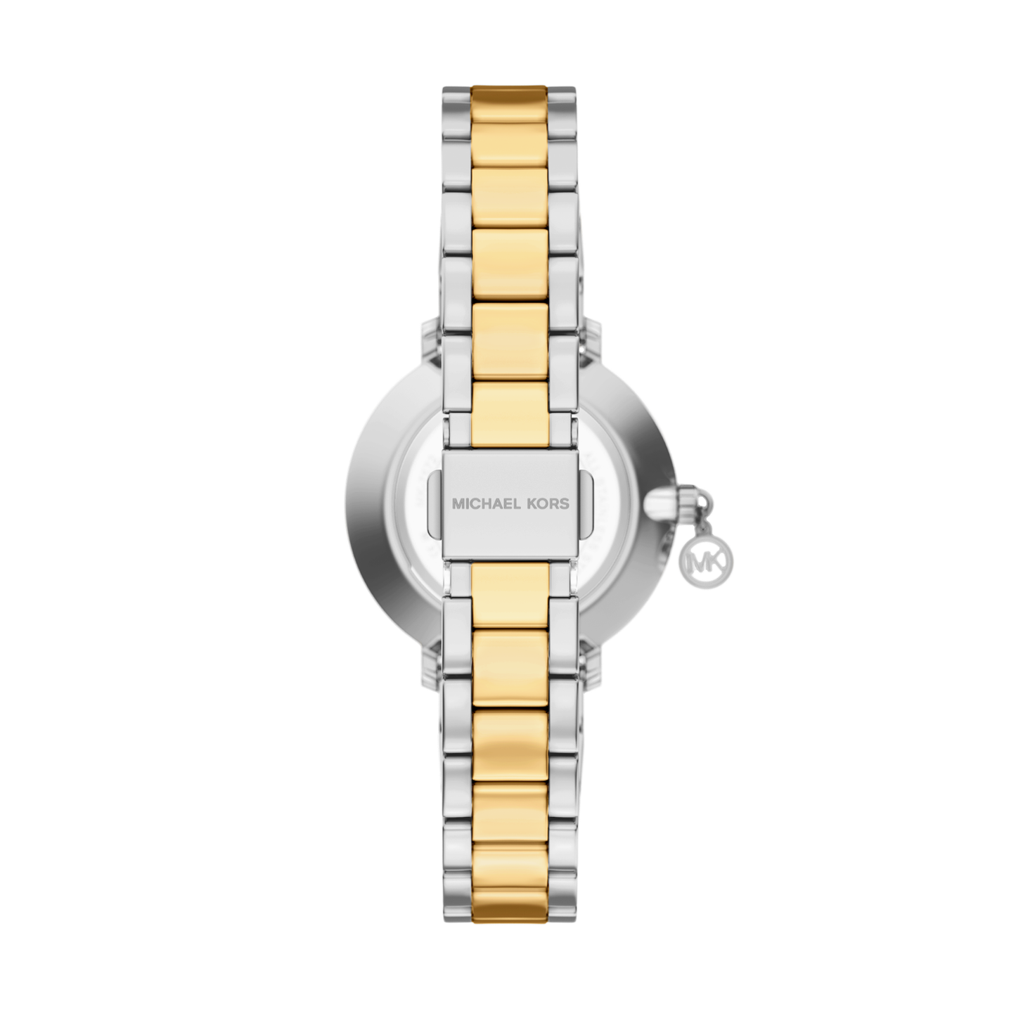 Reloj Análogo Casual Plateado Doble Tono de Mujer