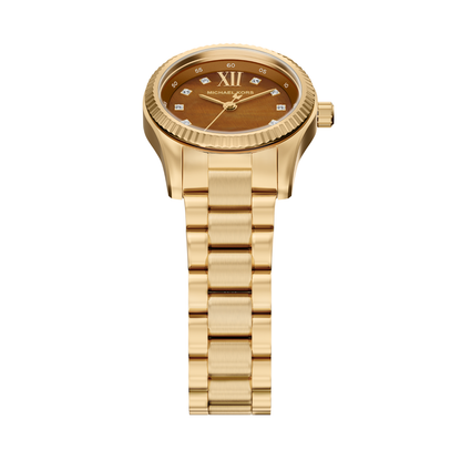 Reloj Análogo Luxury Dorado de Mujer
